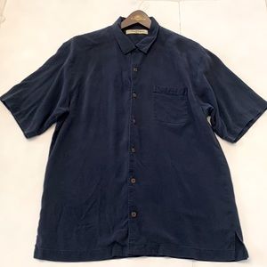 Tommy Bahama Men Blue Silk Button Down shirt Size M! Gorgeous Shirt!!!!
